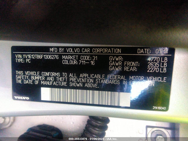 Volvo S60 T5 Premier 2015 YV1612TB6F1306276 Image 10