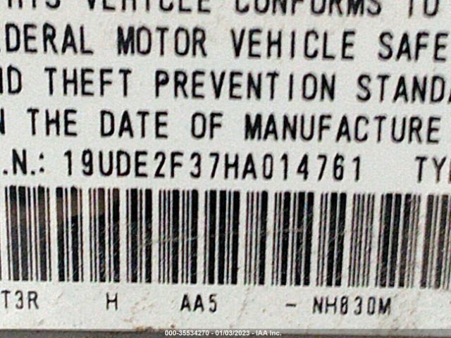 19UDE2F37HA014761 Acura ILX