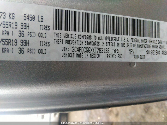 Dodge Journey 2019 3C4PDCGGXKT783132 Image 9