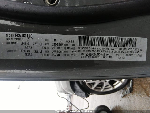 Dodge JOURNEY GT 2019 3C4PDDEGXKT874409 Image 11