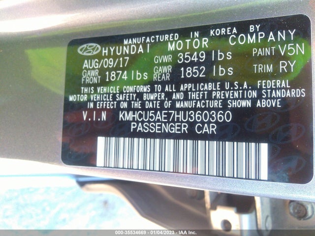 Hyundai Accent Sport 2017 KMHCU5AE7HU360360 Image 10