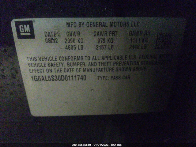 Cadillac Ats Premium 2013 1G6AL5S30D0111740 Image 10