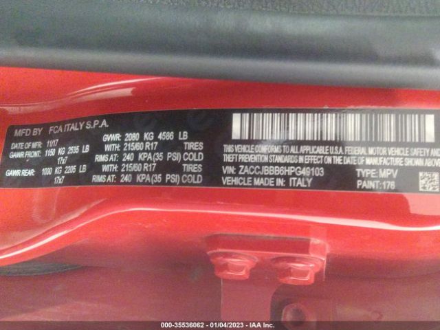 ZACCJBBB6HPG49103 Jeep Renegade Latitude
