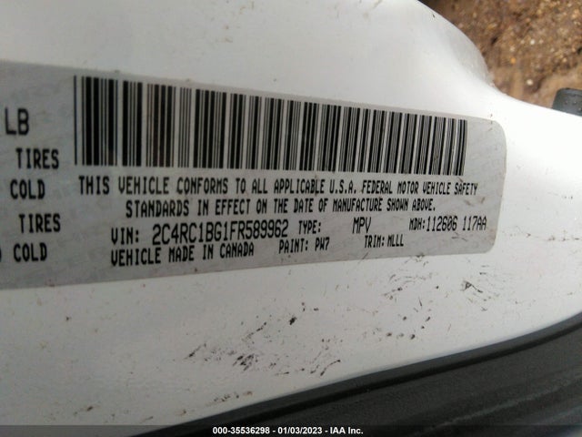 2C4RC1BG1FR589962 Chrysler Town & Country Touring