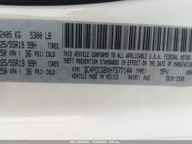 Dodge Journey Crossroad 2017 3C4PDCGBXHT577144 Image 9