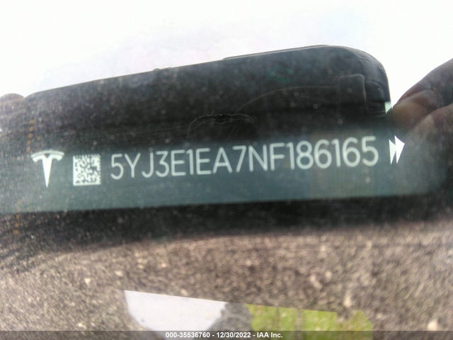 Tesla MODEL 3 2022 5YJ3E1EA7NF186165 Image 9