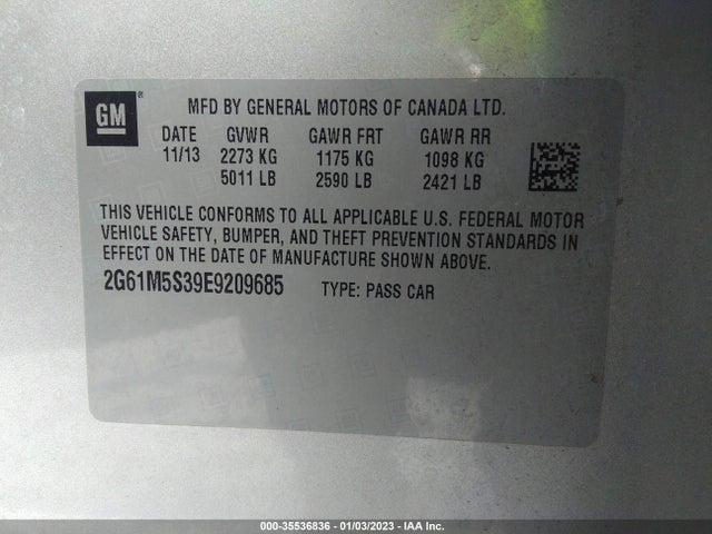 Cadillac XTS LUXURY 2014 2G61M5S39E9209685 Image 11