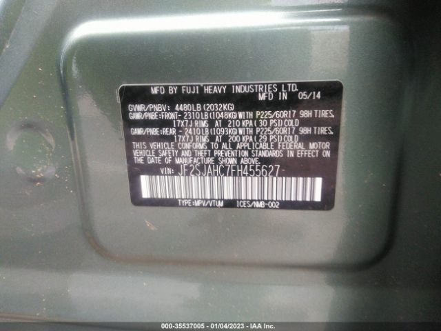 JF2SJAHC7FH455627 Subaru Forester 2.5i Limited