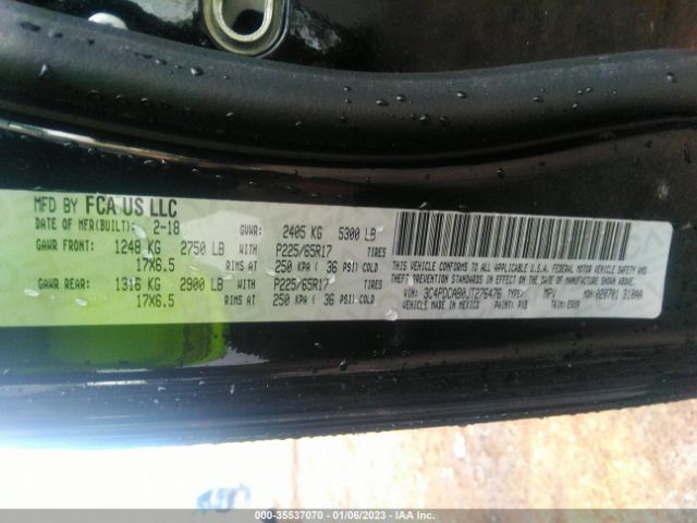 3C4PDCAB0JT276476 Dodge JOURNEY SE