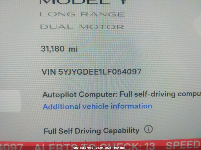 Tesla Model Y 2020 5YJYGDEE1LF054097 Image 11