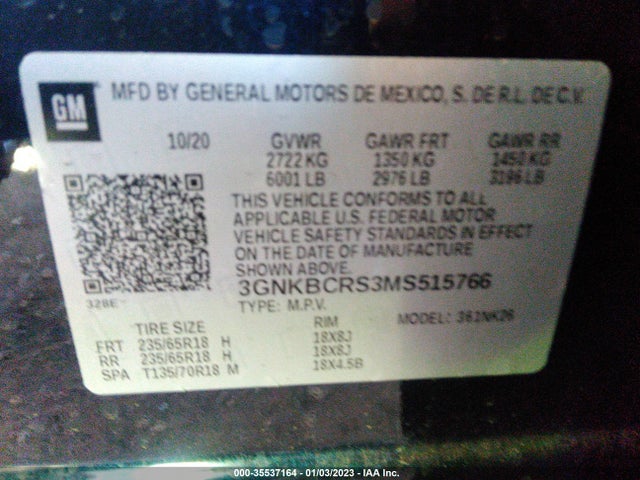 Chevrolet Blazer Lt 2021 3GNKBCRS3MS515766 Image 9