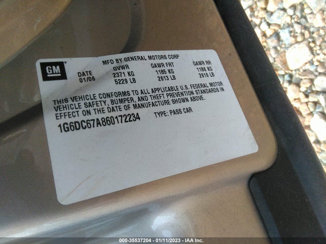 Cadillac STS 2006 1G6DC67A860172234 Image 10