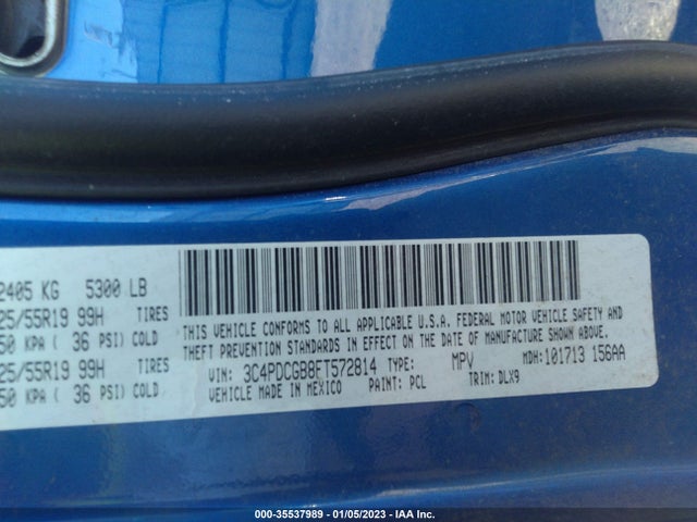 2015 Dodge Journey, VIN: 3C4PDCGB8FT572814