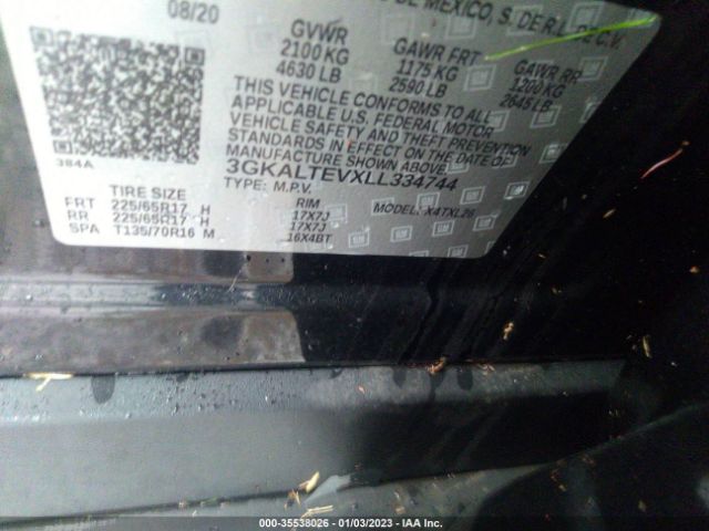 3GKALTEVXLL334744 GMC Terrain Sle