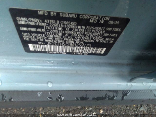 JF2GTHSC9MH259123 Subaru Crosstrek Sport