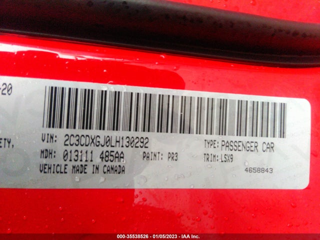 Dodge Charger Scat Pack 2020 2C3CDXGJ0LH130292 Image 10
