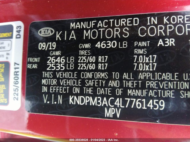 KIA Sportage Lx 2020 KNDPM3AC4L7761459 Image 9