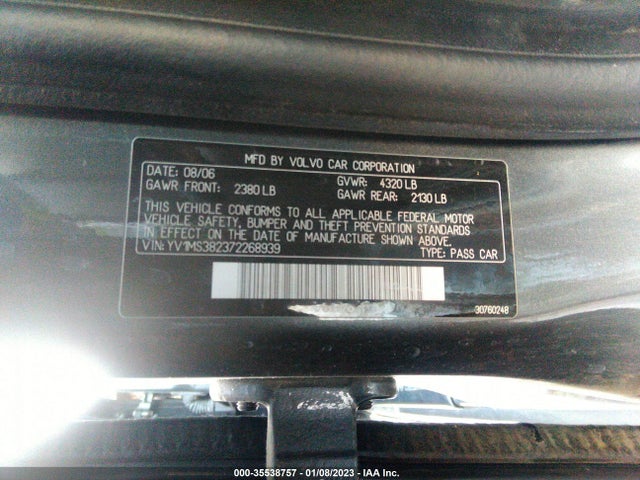 Volvo S40 2.4l 2007 YV1MS382372268939 Image 10