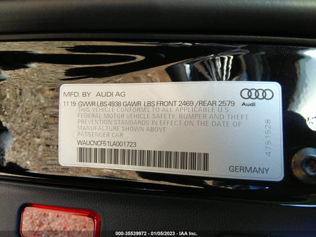 Audi A5 Sportback Premium Plus 2020 WAUCNCF51LA001723 Image 9