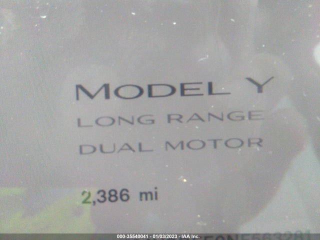 Tesla Model Y Long Range 2022 7SAYGDEE0NF563281 Image 7