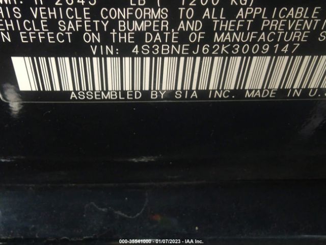 4S3BNEJ62K3009147 Subaru Legacy Limited