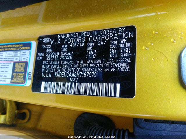 2021 Kia Seltos, VIN: KNDEUCAA8M7167979