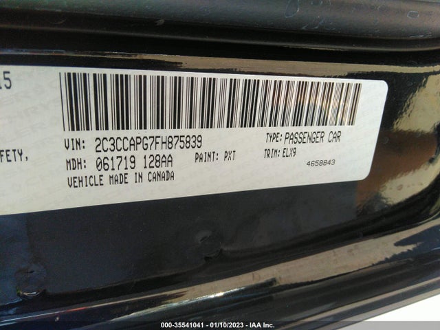 Chrysler 300 300c Platinum 2015 2C3CCAPG7FH875839 Image 11