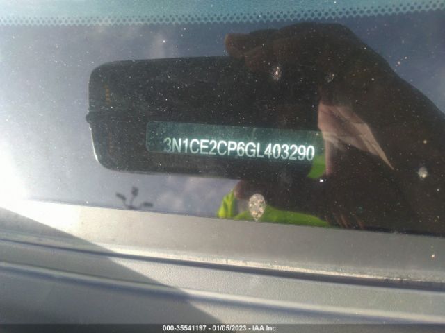 3N1CE2CP6GL403290 Nissan Versa Note S/s Plus/sv/sr/sl