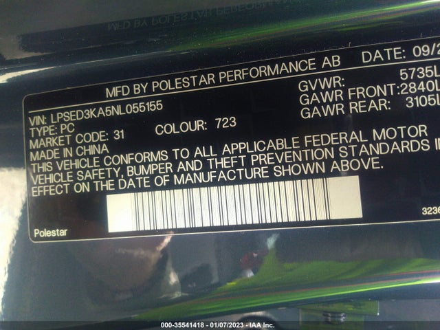 Polestar 2 2022 LPSED3KA5NL055155 Image 11