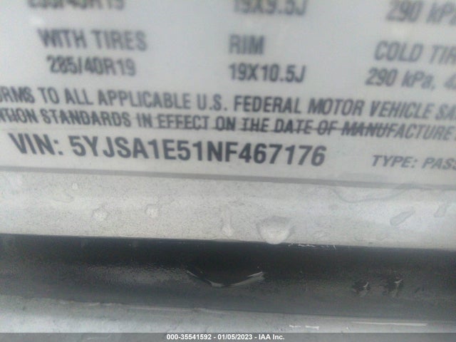2022 Tesla Model S, VIN: 5YJSA1E51NF467176