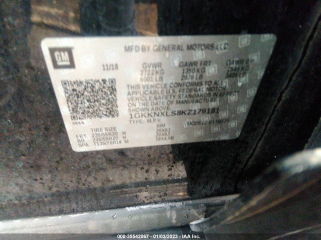 2019 GMC ACADIA DENALI VIN: 1GKKNXLS8KZ179181
