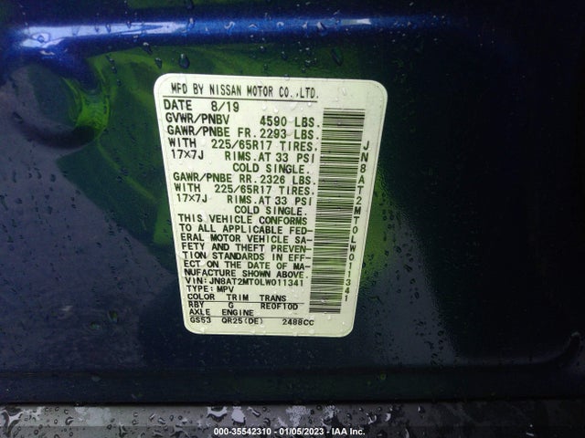 2020 Nissan Rogue, VIN: JN8AT2MT0LW011341