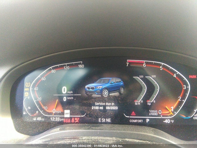 BMW X3 Sdrive30i 2021 5UXTY3C01M9G03948 Image 7