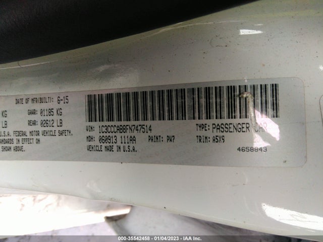 Chrysler 200 Limited 2015 1C3CCCAB8FN747514 Image 9