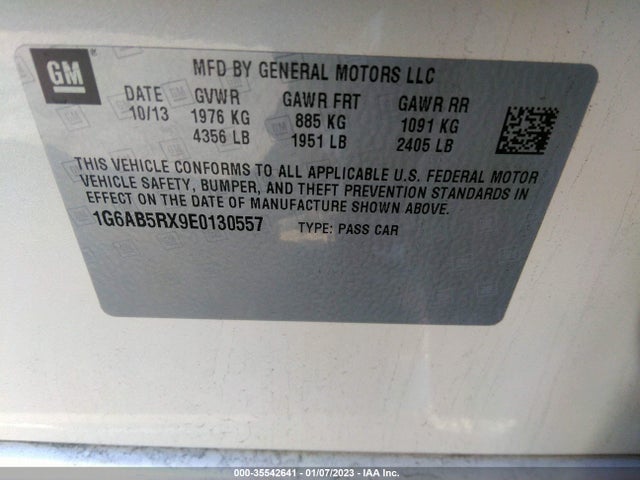 2014 Cadillac ATS, VIN: 1G6AB5RX9E0130557