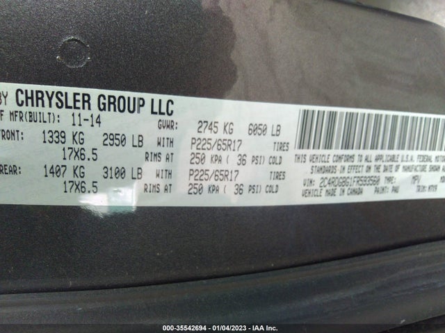 Dodge Grand Caravan Se 2015 2C4RDGBG1FR593560 Image 9