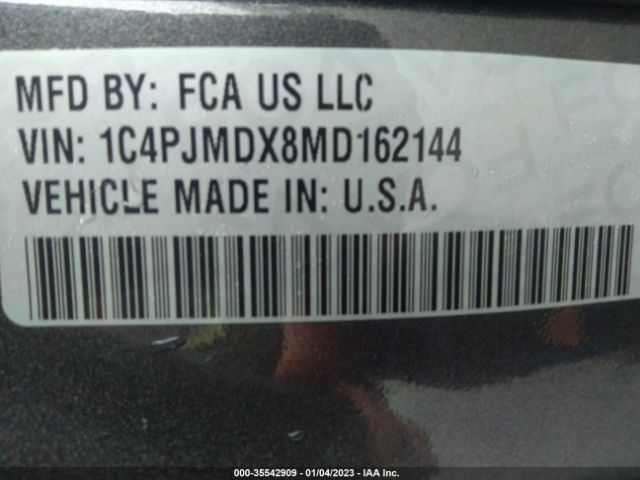 1C4PJMDX8MD162144 Jeep Cherokee Limited