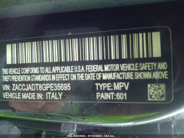 ZACCJADT8GPE35695 Jeep Renegade Limited
