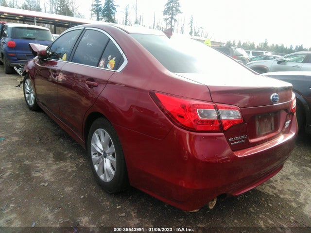 2016 SUBARU LEGACY 2.5I PREMIUM VIN: 4S3BNAC65G3042303