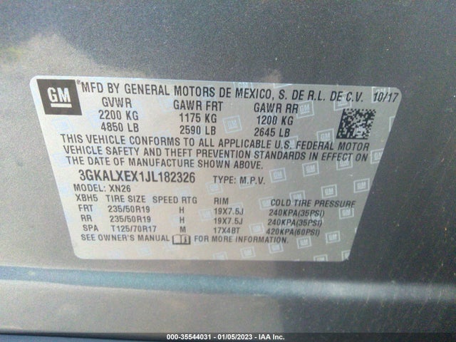 GMC Terrain 2018 3GKALXEX1JL182326 Image 10