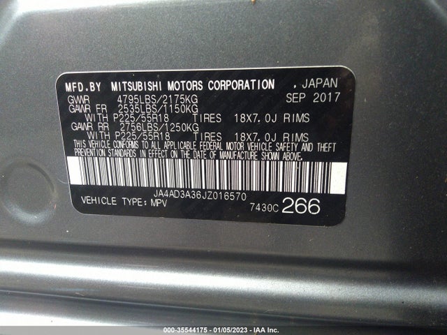 JA4AD3A36JZ016570 Mitsubishi Outlander Se/sel/le