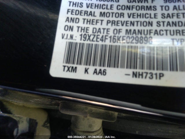 2019 Honda Insight, VIN: 19XZE4F16KE029898