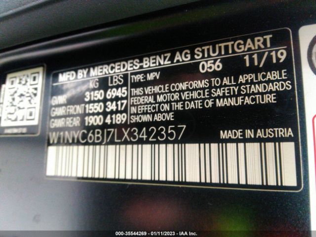 W1NYC6BJ7LX342357 Mercedes-Benz G-class G 550