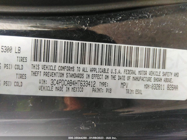 Dodge JOURNEY SE 2017 3C4PDCAB4HT633412 Image 10