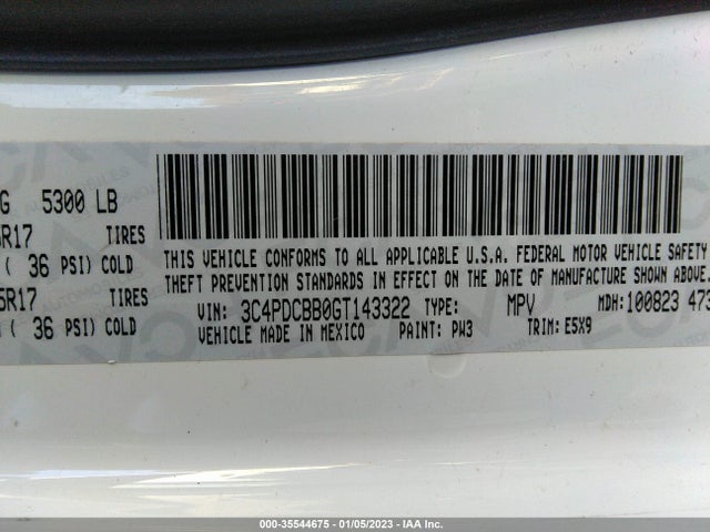Dodge Journey Sxt 2016 3C4PDCBB0GT143322 Image 10