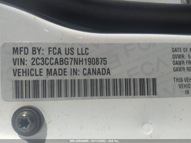2022 Chrysler 300, VIN: 2C3CCABG7NH190875
