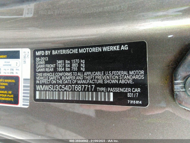 WMWSU3C54DT687717 Mini COOPER HARDTOP