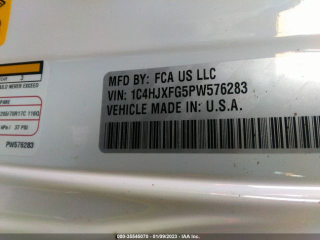 1C4HJXFG5PW576283 Jeep Wrangler Rubicon