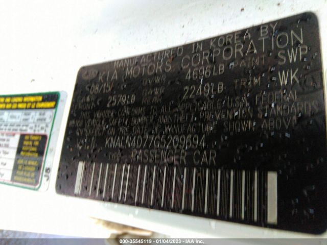 KNALN4D77G5209694 KIA Cadenza Premium