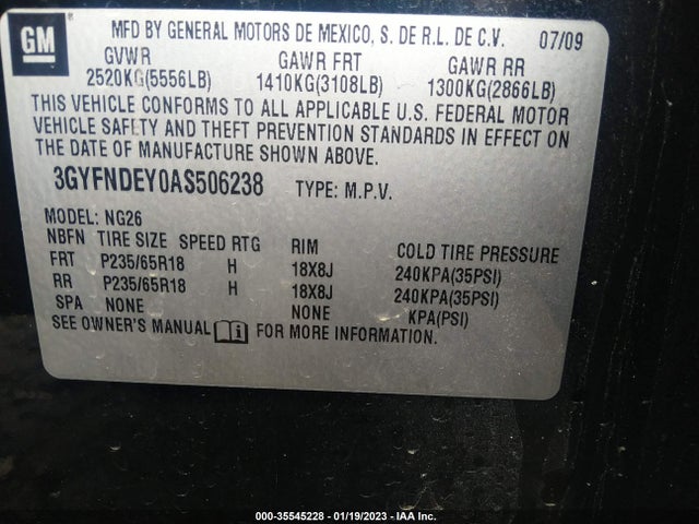 Cadillac Srx Luxury Collection 2010 3GYFNDEY0AS506238 Image 10